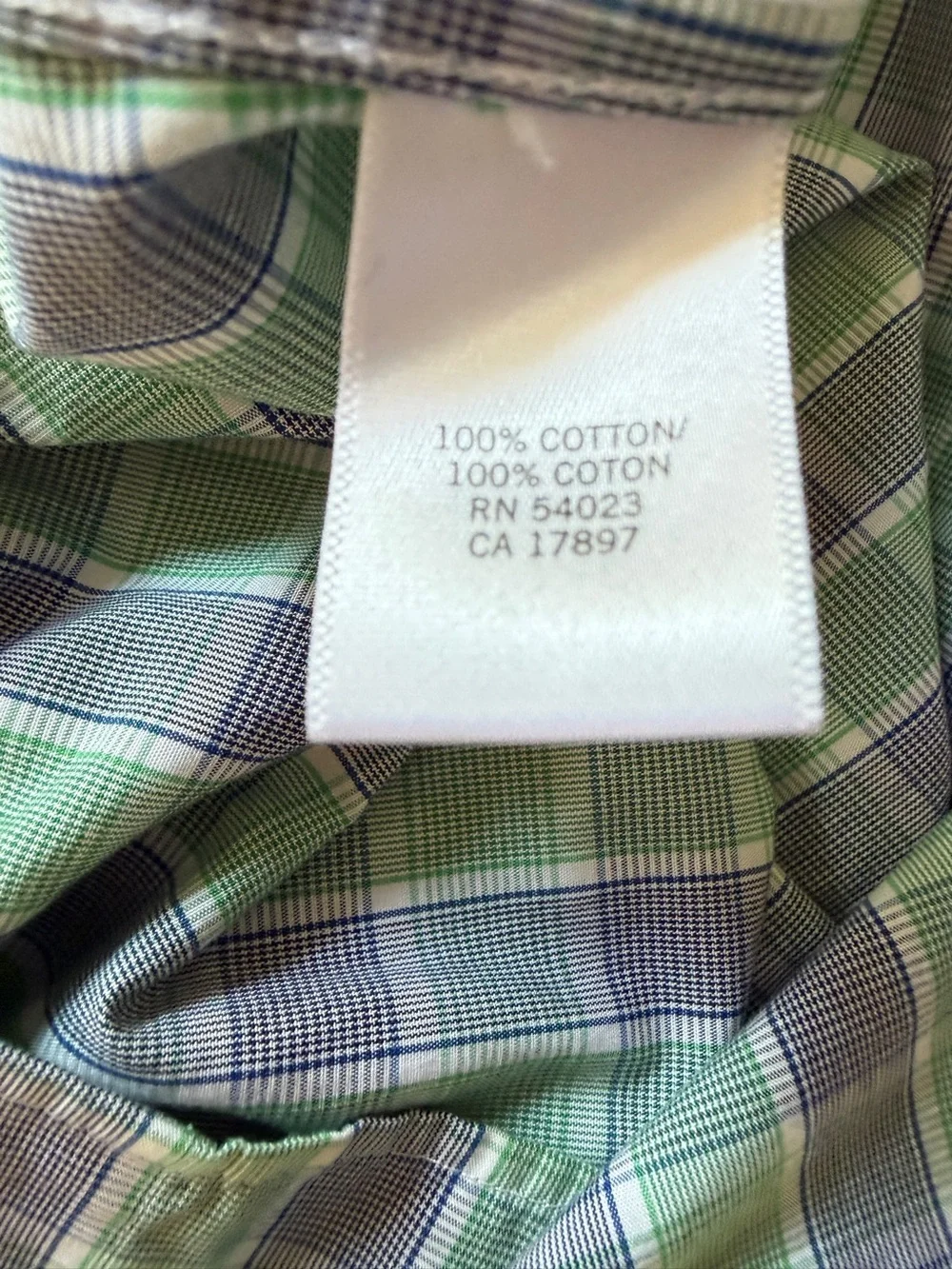 Banana Republic Men’s Non-Iron Tailored Slim Plaid Shirt – XXL 18–18½